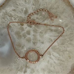 Rose gold bracelet w Swarovski crystal